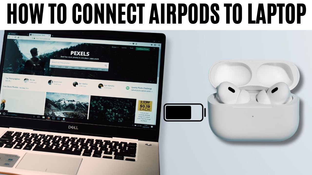 how to connect airpods to laptop